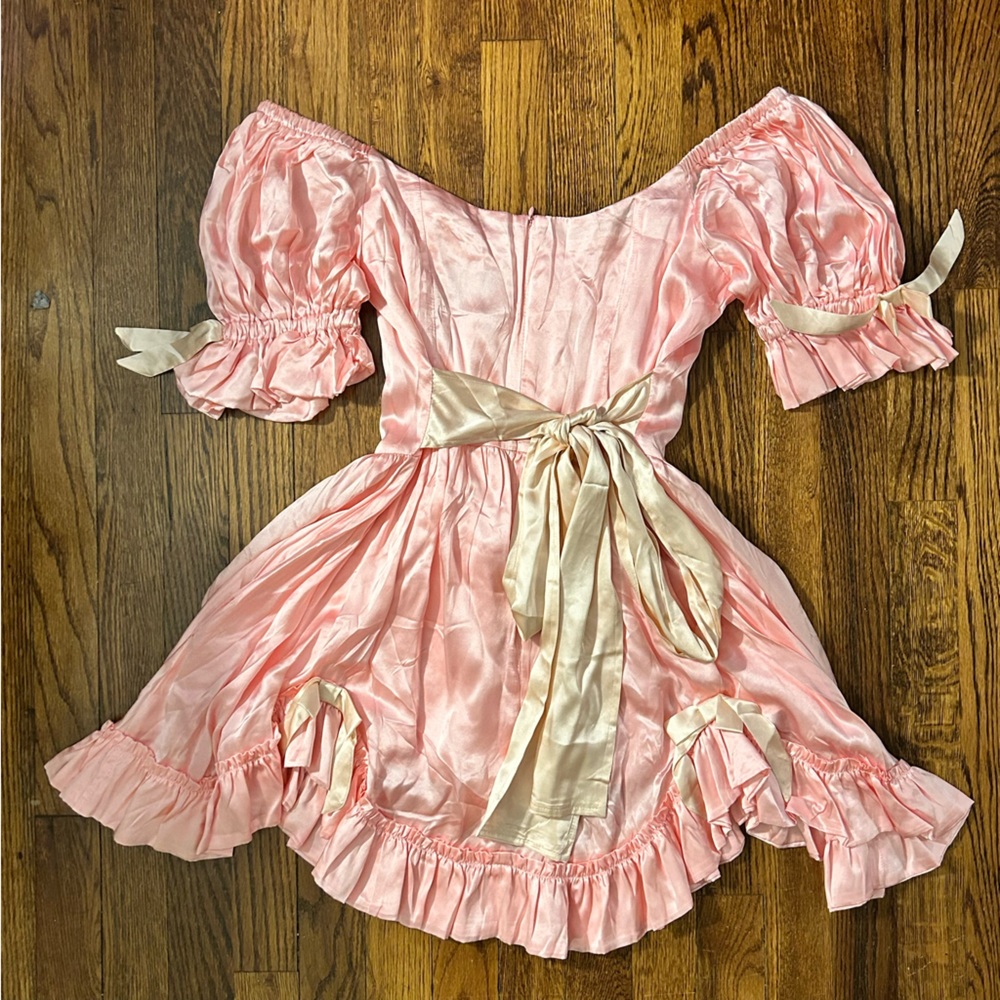 Fashion Brand Company Mulberry Silk Pageant Dress RARE small in princess pink